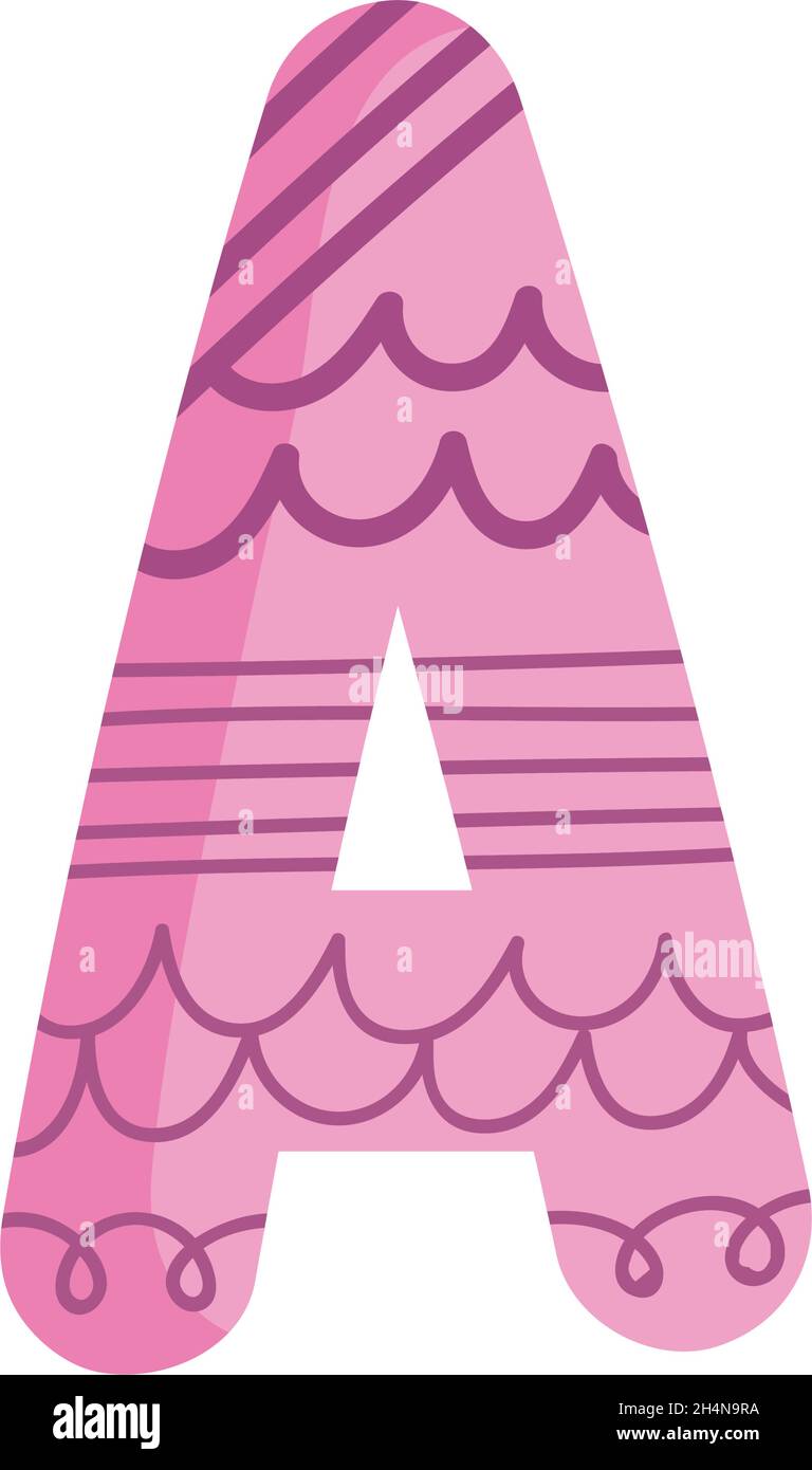 pink letter A Stock Vector Image & Art Alamy