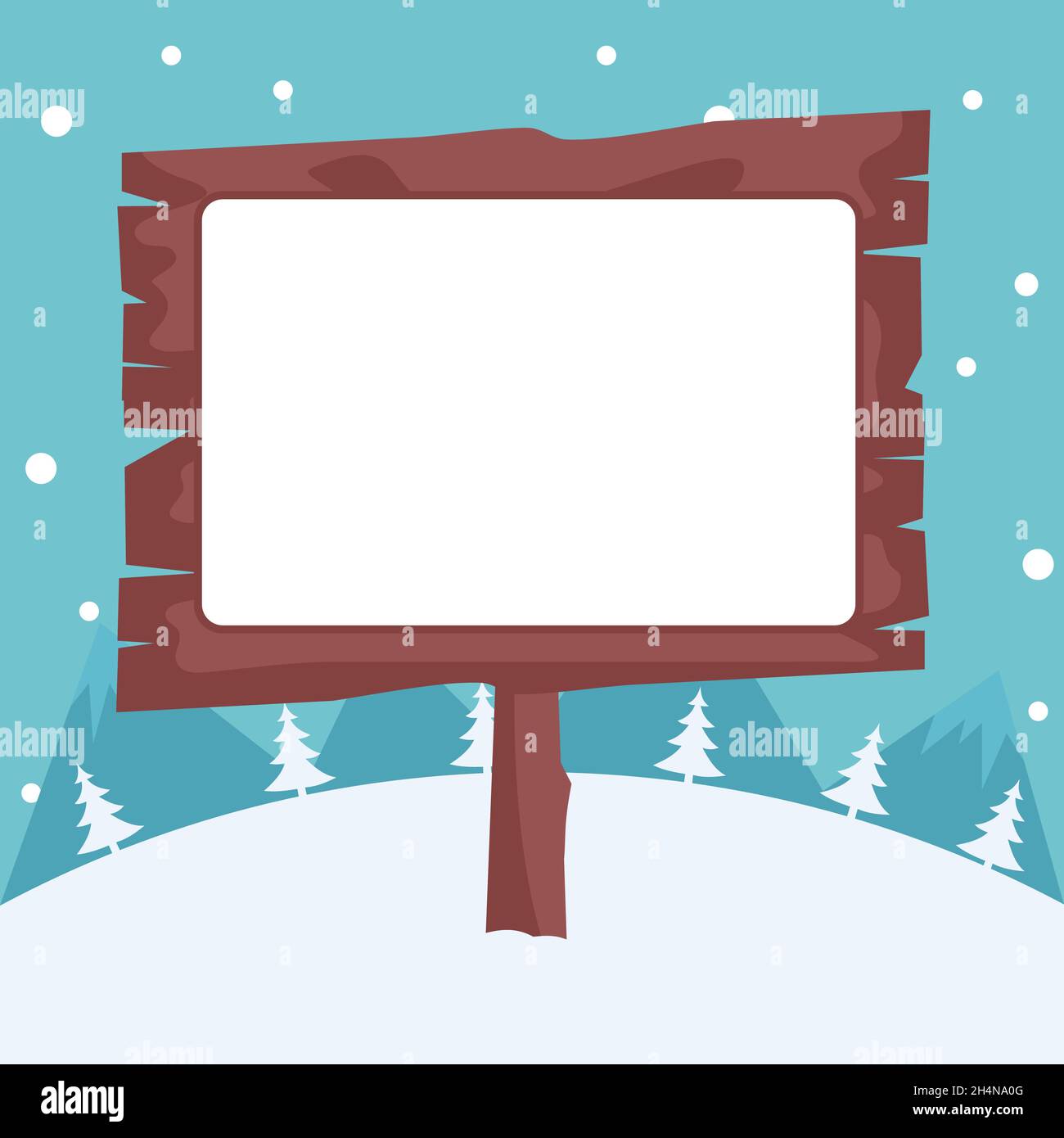 Merry Christmas wooden sign card Stock Vector Image & Art - Alamy