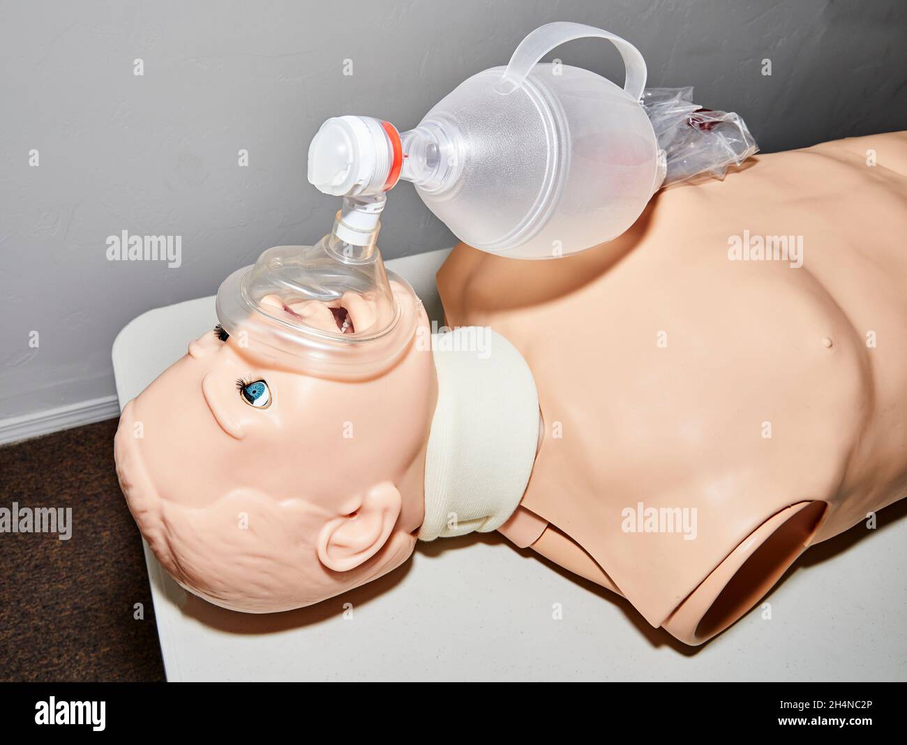 Classroom for training emergency medical technicians in airway