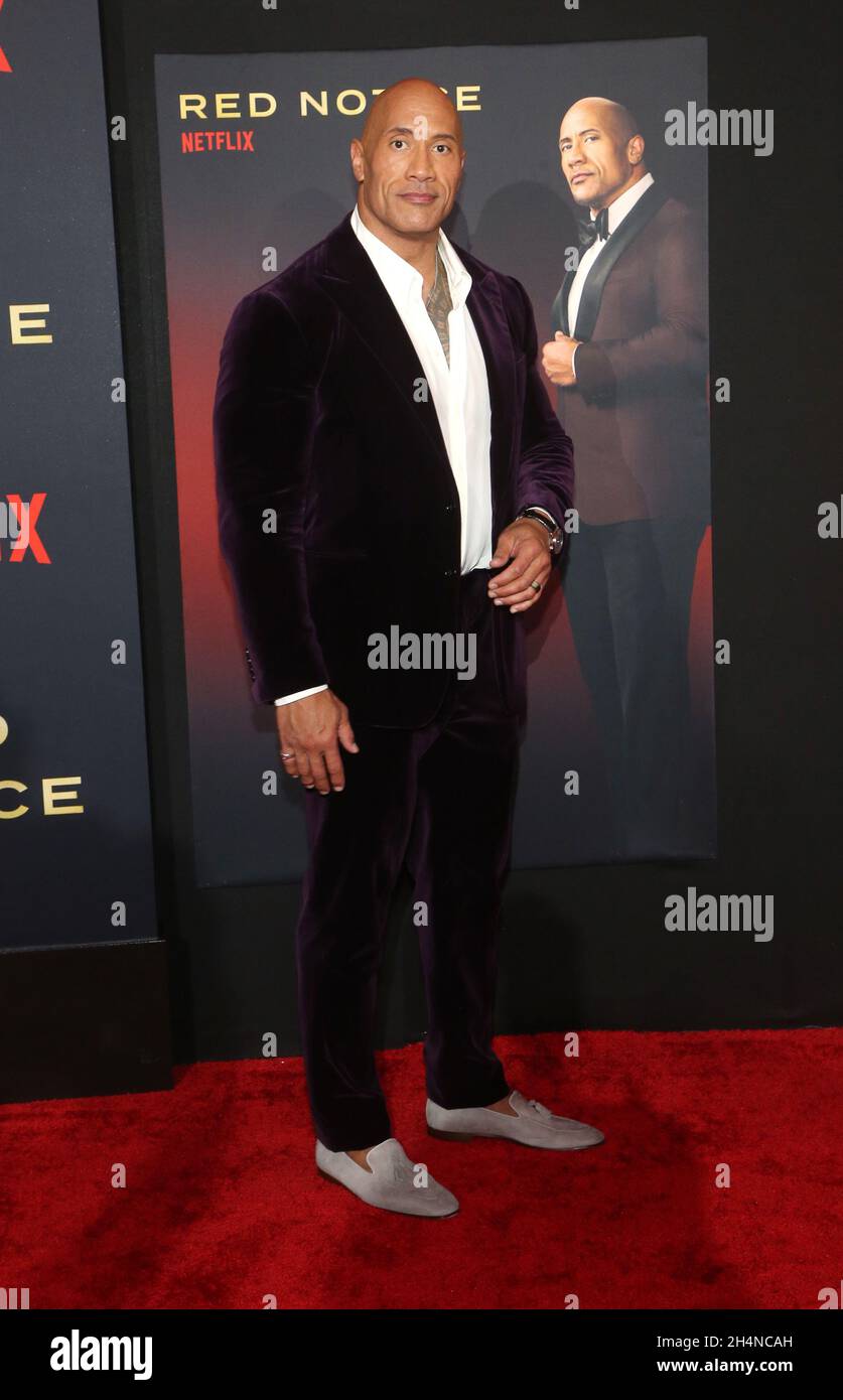 Los Angeles, Ca. 3rd Nov, 2021. Dwayne Johnson at the Netflix premiere ...