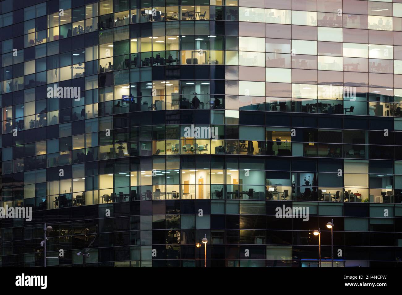 An office block in Salford Quays Stock Photo