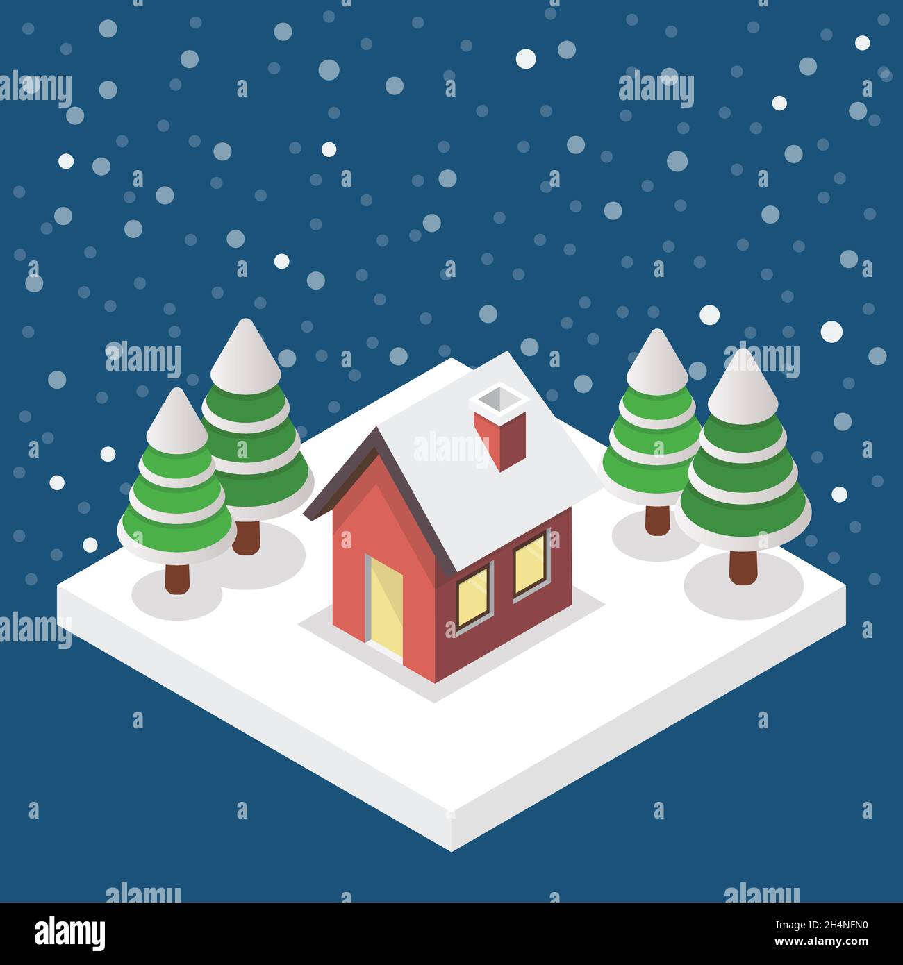 Isometric landscape and house hi-res stock photography and images - Alamy