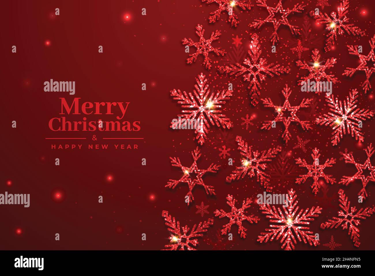 christmas background with glitter effect vector design illustration ...