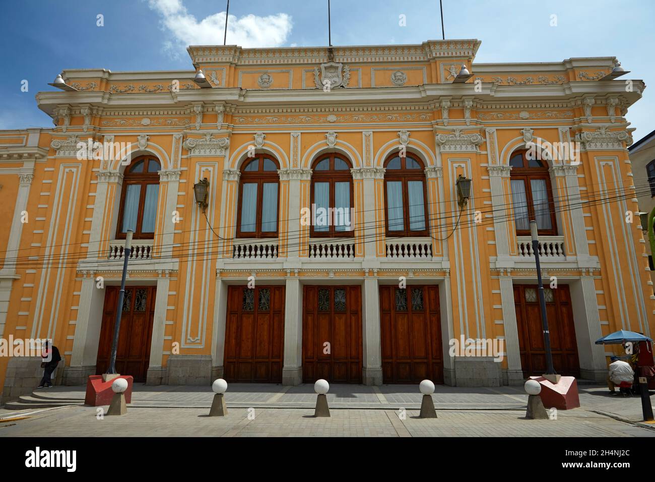 Teatro Municipal, Plaza Wenceslao Monrroy, La Paz, Bolivia, South America Stock Photo