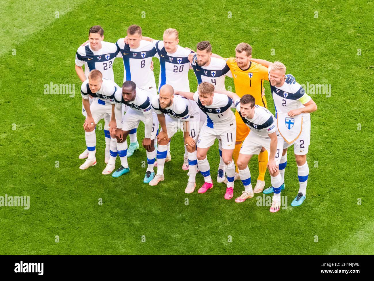 Saint Petersburg, Russia June 16, 2021. Team photo of Finland