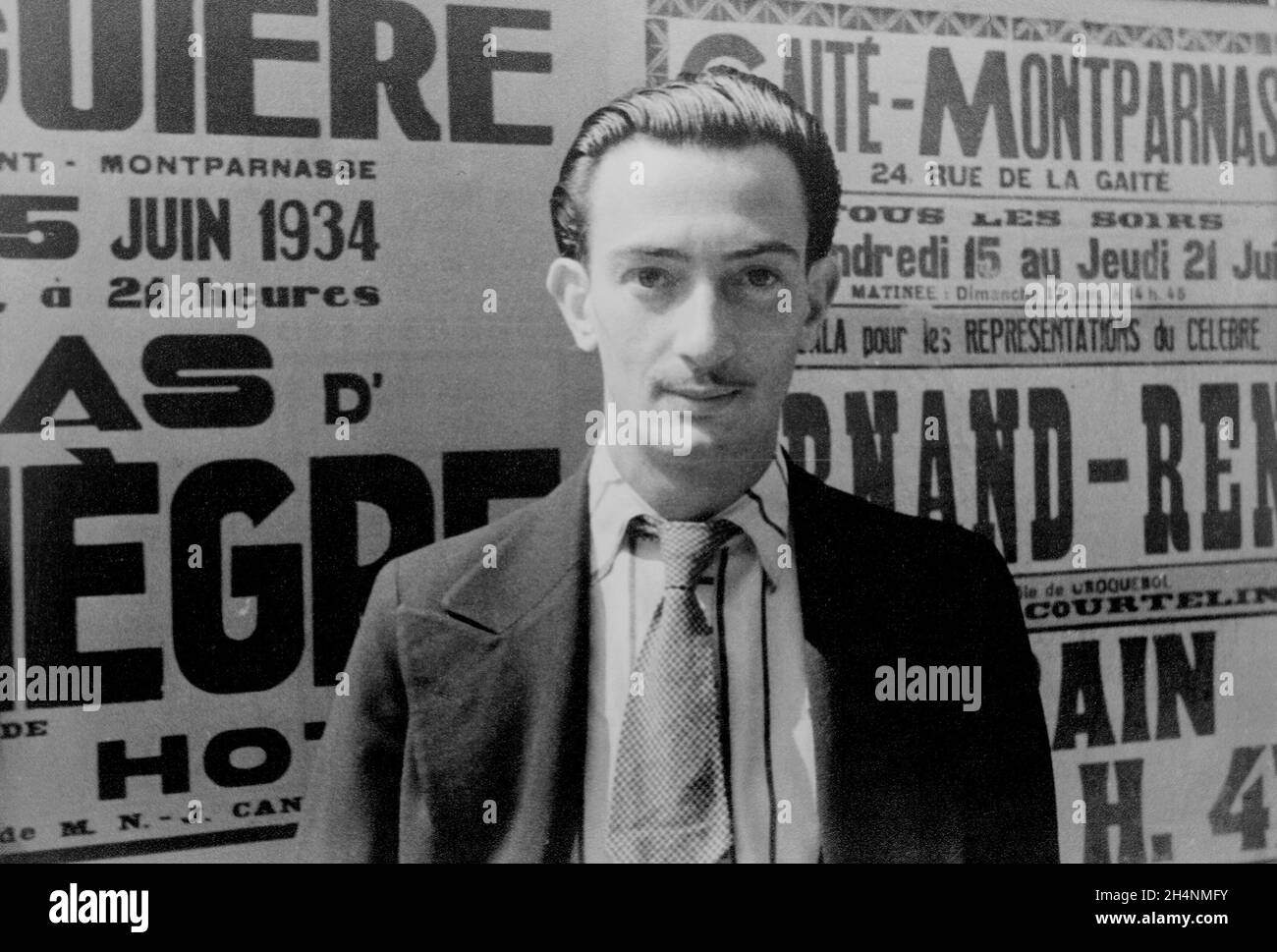 PARIS, FRANCE - 29 November 1939 - Portrait of the young surrealist Spanish artist Salvador Dali - Photo: Geopix/Carl van Vechten Stock Photo