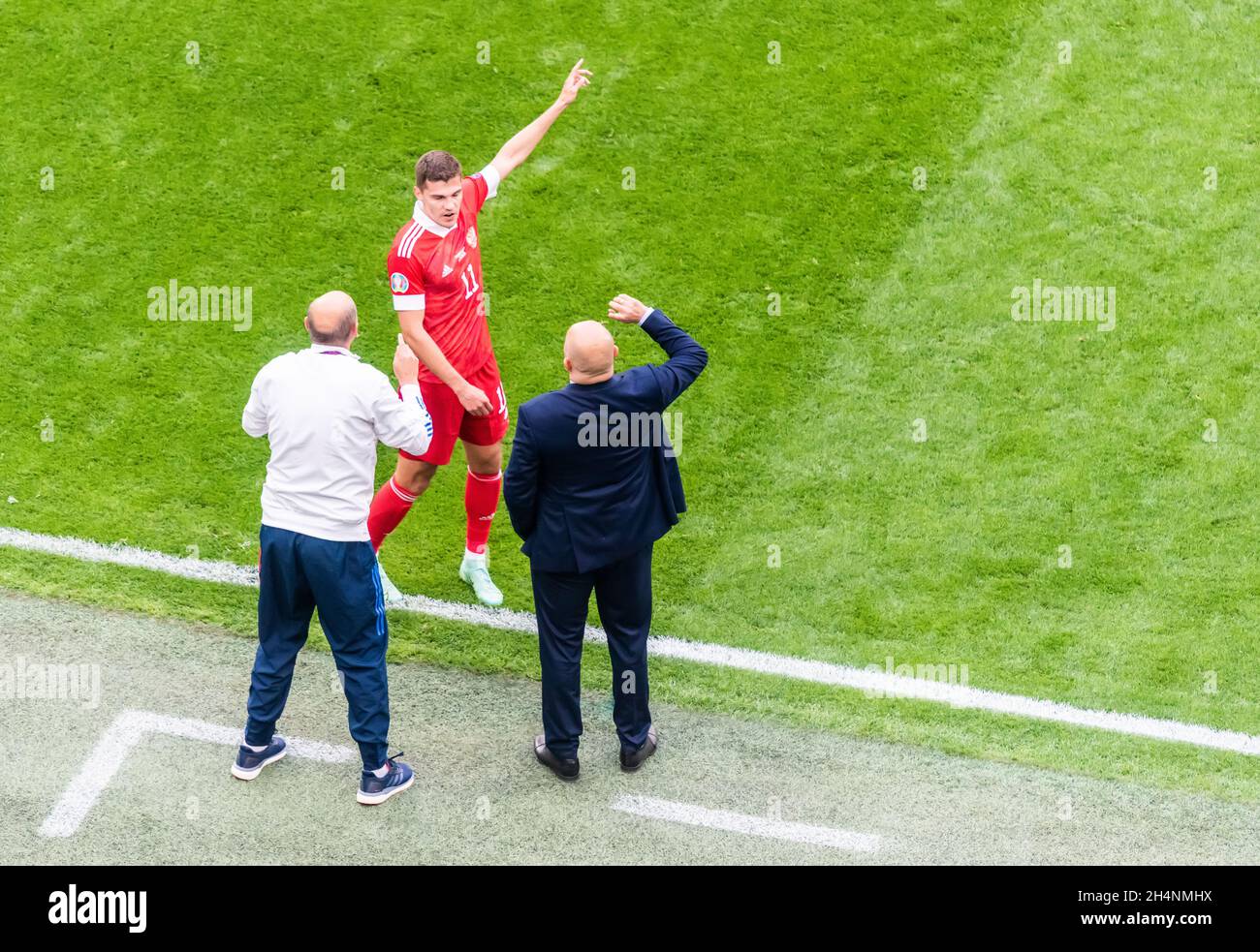 Saint Petersburg, Russia – June 16, 2021. Russia national football team ...