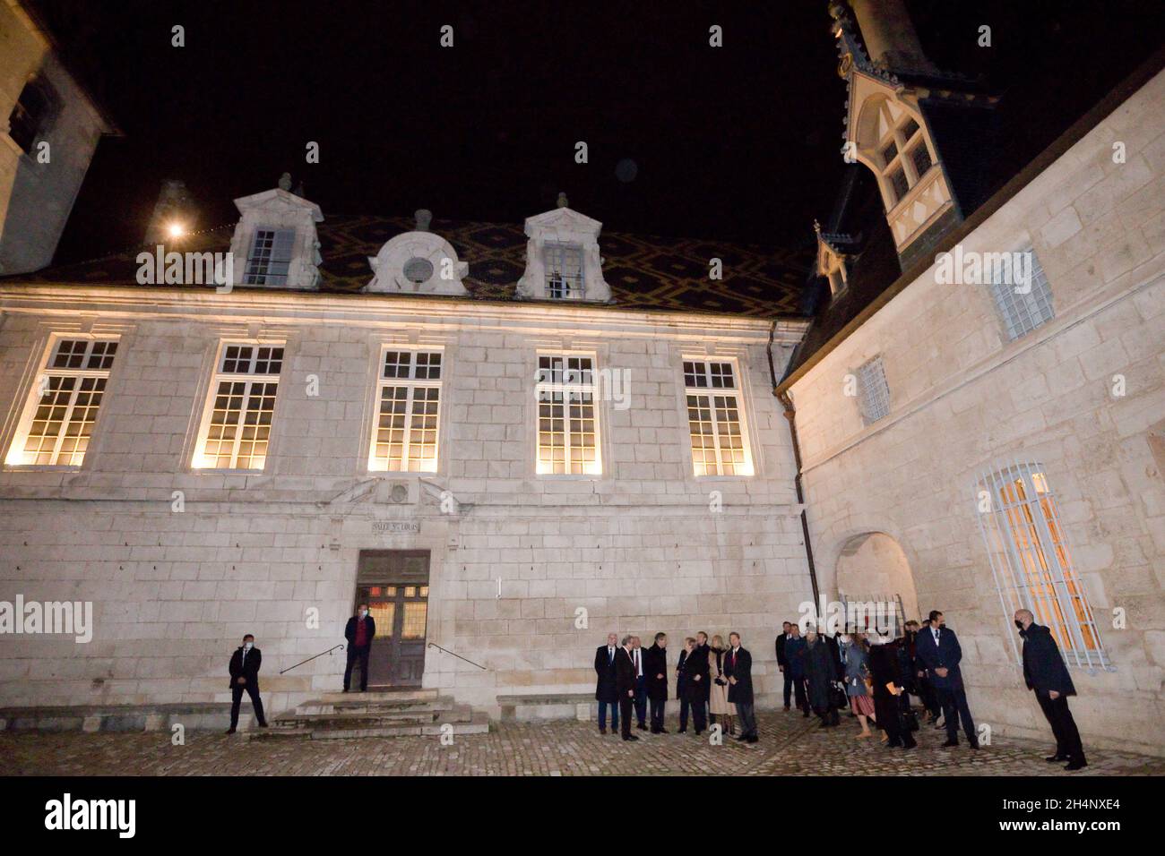 A general view of the Hotel-Dieu, a former hospital founded in 1443 by ...