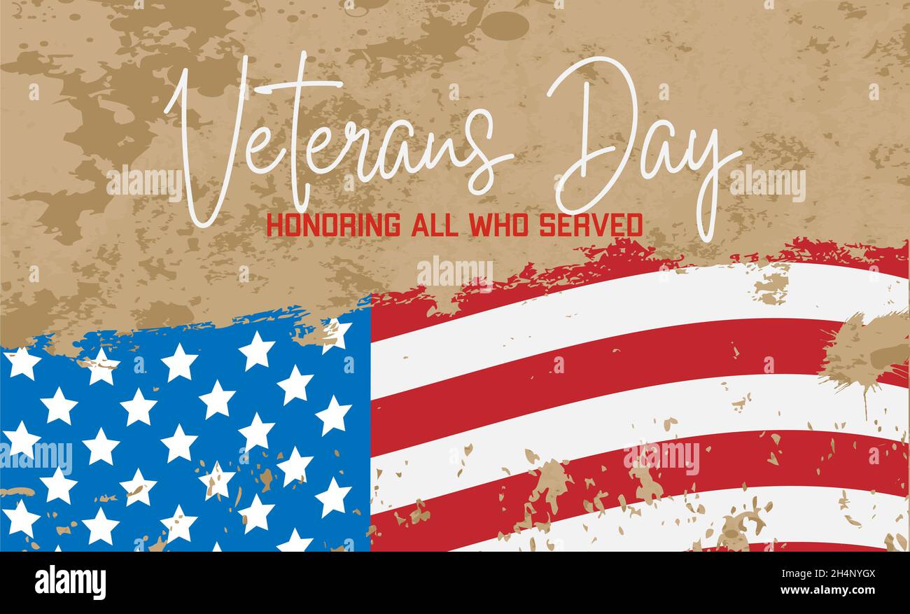Veterans Day holiday banner for the National celebration on the 11th of