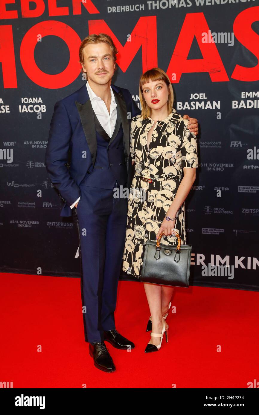 Berlin, Germany. 03rd Nov, 2021. Albrecht Schuch and Jella Haase attend