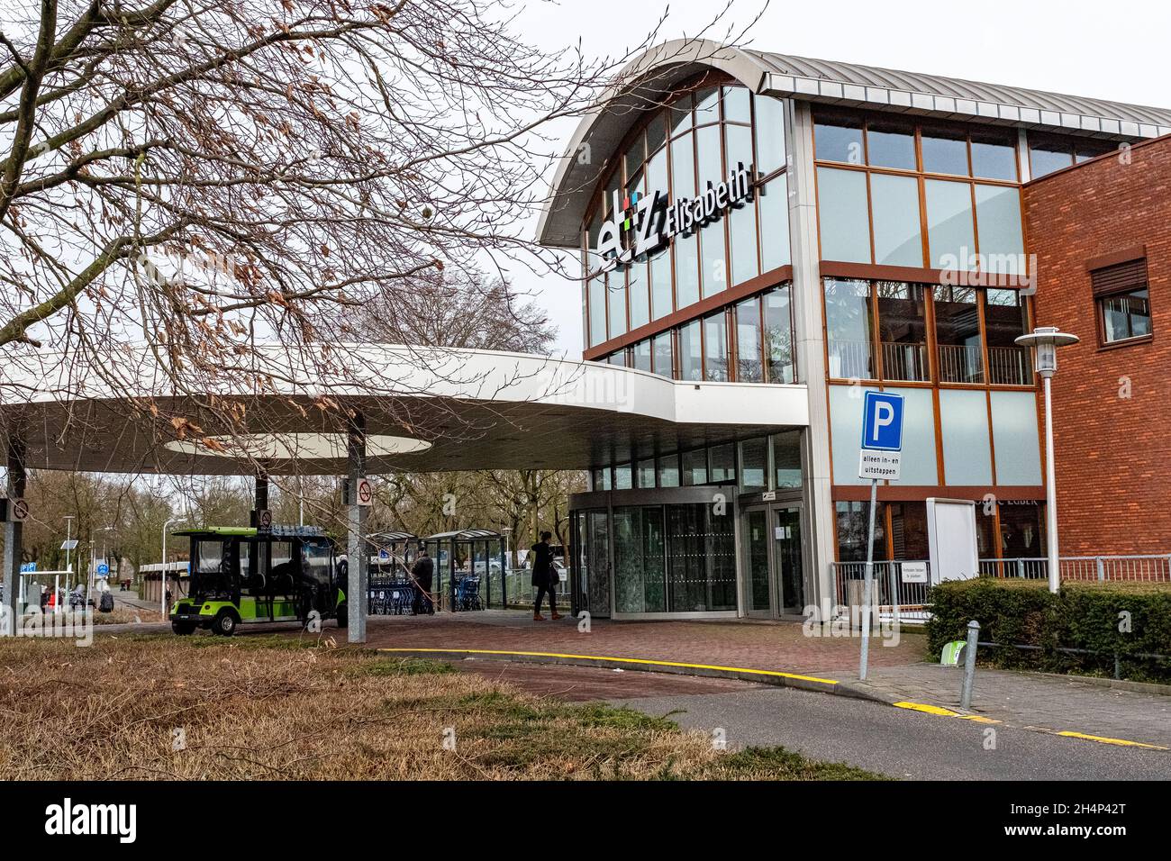 Tilburg, Netherlands. Main entrance of ETZ Elisabeth Hospital, where on wednesday, February 26, 2020 the first Dutch Corona / COVID-19 Patient from Loon op Zand was submitted into quarataine for treatment of the virus. Stock Photo