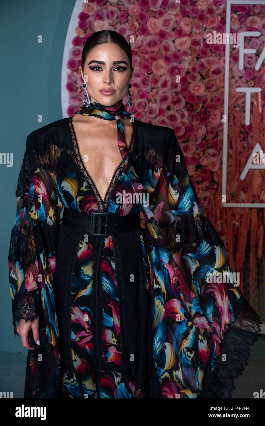 American fashion influencer Olivia Frances Culpo arrives to the Fashion