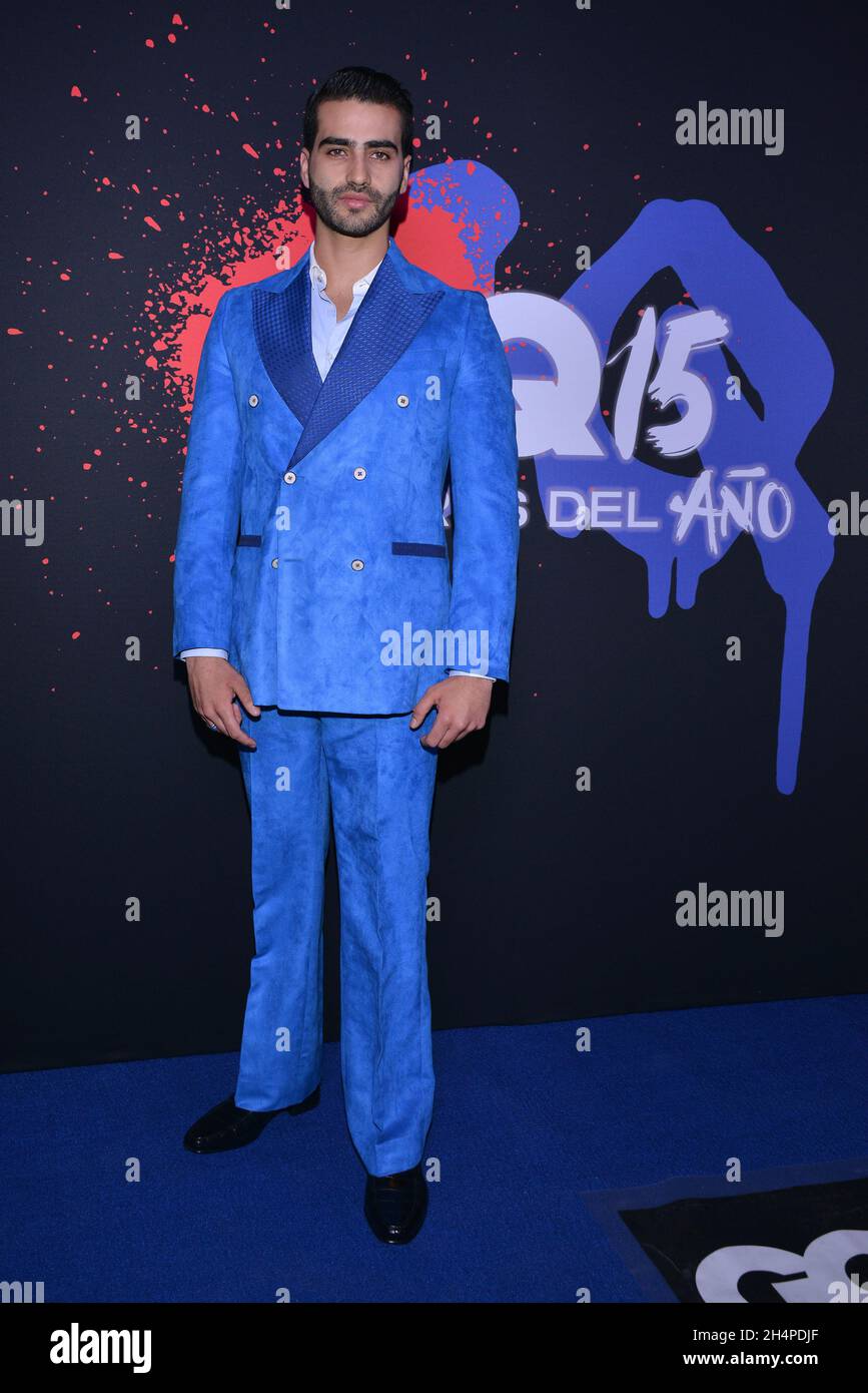 Non Exclusive: MEXICO CITY, MEXICO - NOVEMBER 3, 2021: Kevin Rogers, poses for photos during the blue carpet of GQ Men of the Year Awards 15th Edition Stock Photo