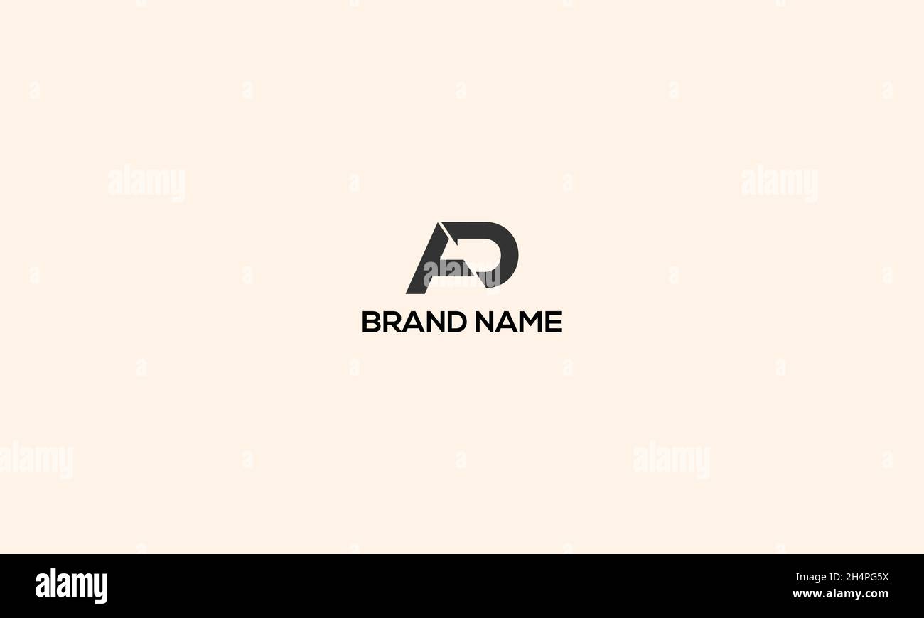 LETTERS AP LOGO DESIGN WITH NEGATIVE SPACE EFFECT FOR ILLUSTRATION USE Stock Vector