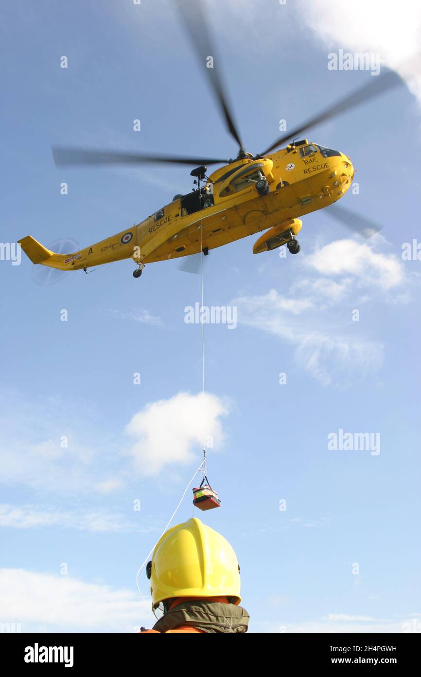 RAF Sea king Helicopter Stock Photo