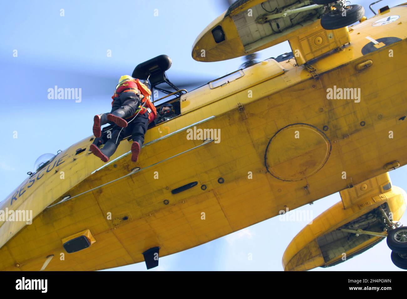 RAF Sea king Helicopter Stock Photo Alamy