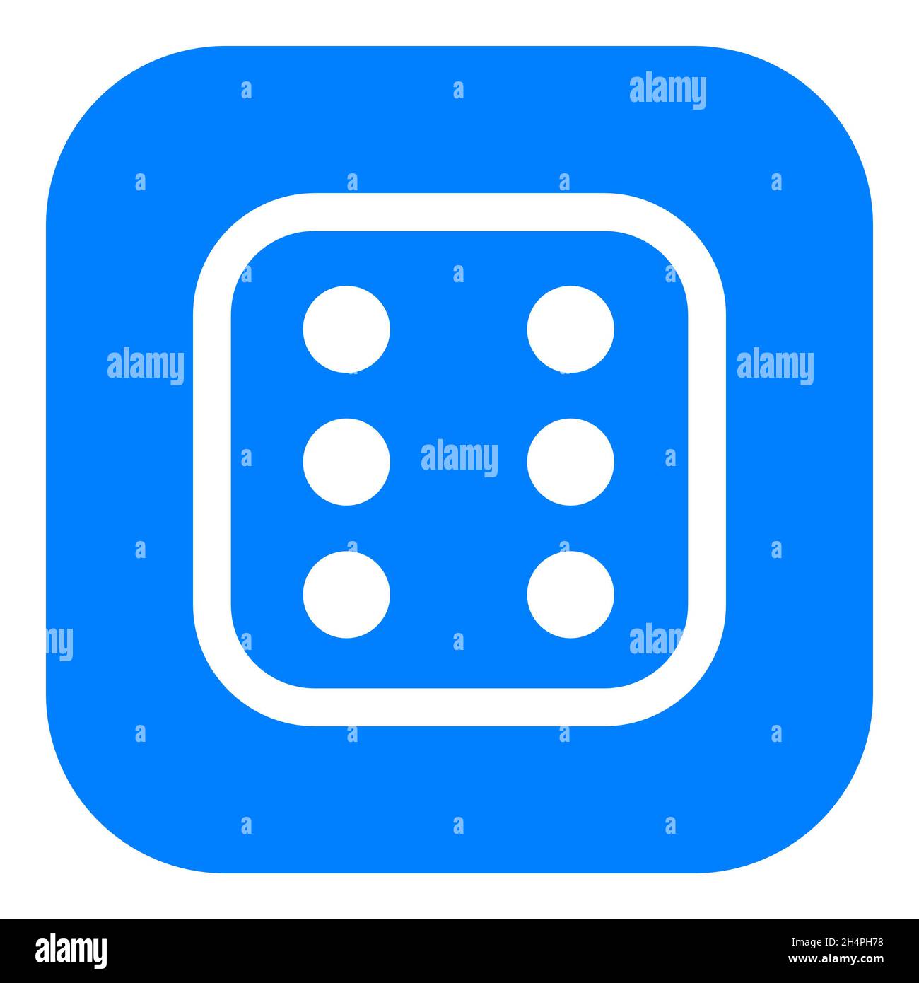 Dice and app icon Stock Photo - Alamy