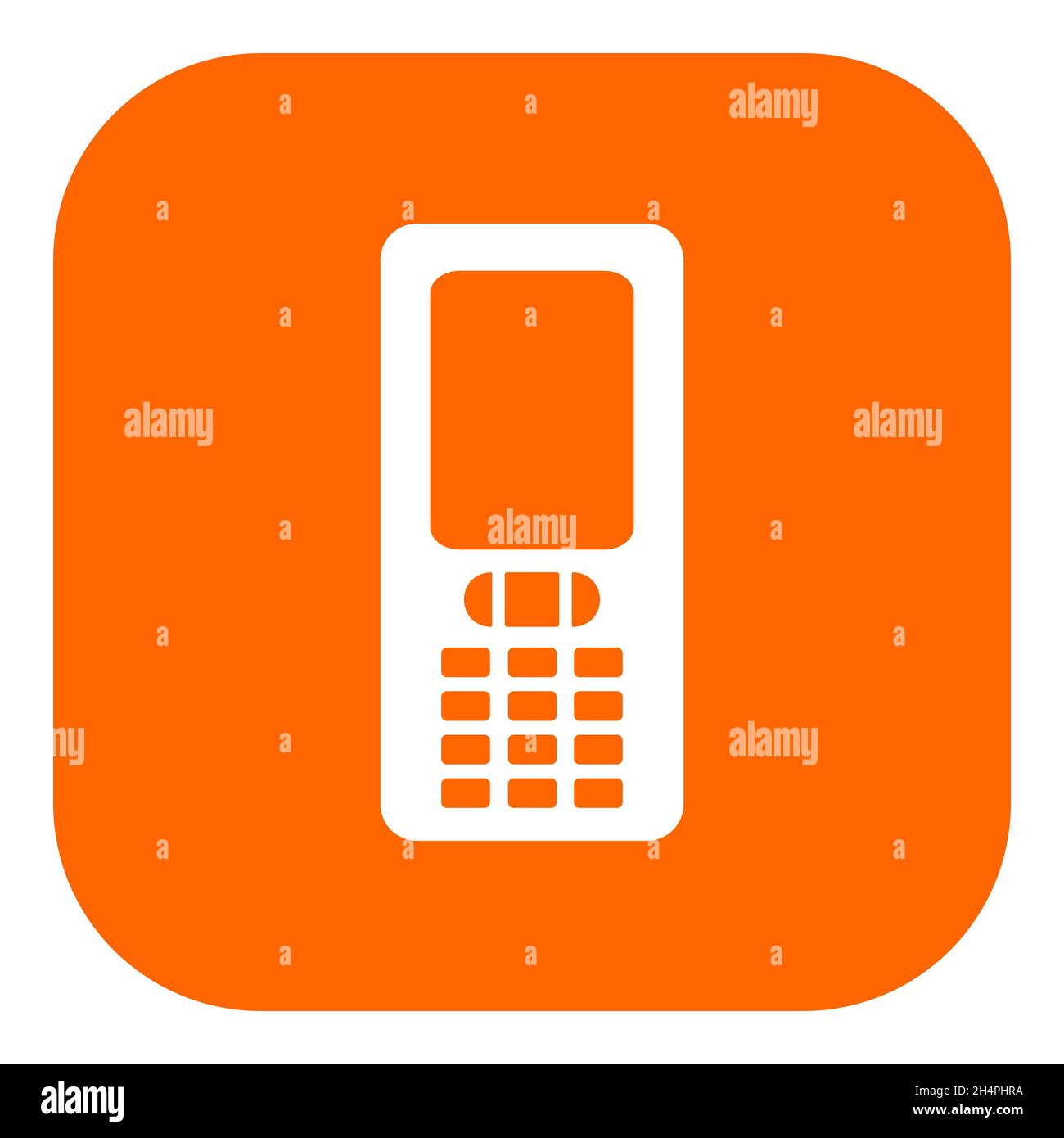 Mobile phone and app icon Stock Photo - Alamy