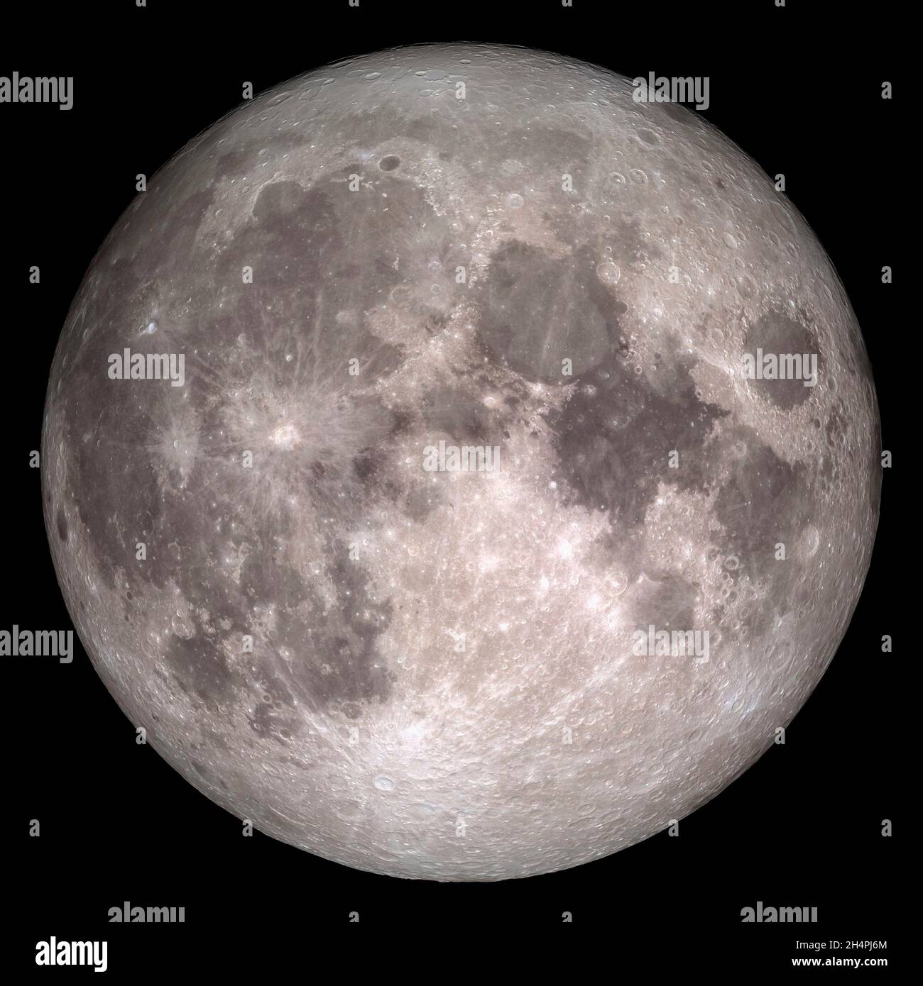THE MOON, EARTH - 22 December 2015 - Not since 1977 has a full moon dawned in the skies on Christmas. But this year, a bright full moon will be an add Stock Photo