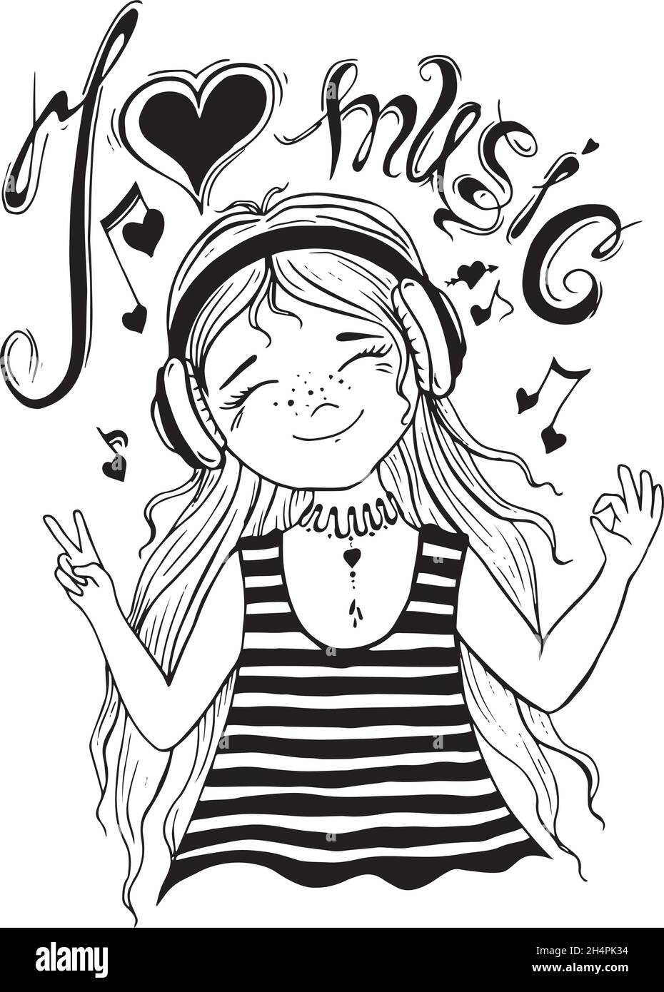 Coloring Book for Children. Color it According To the Drawing. a Set of  Cute Cartoon Girl Musicians Stock Vector - Illustration of character, play:  235008390