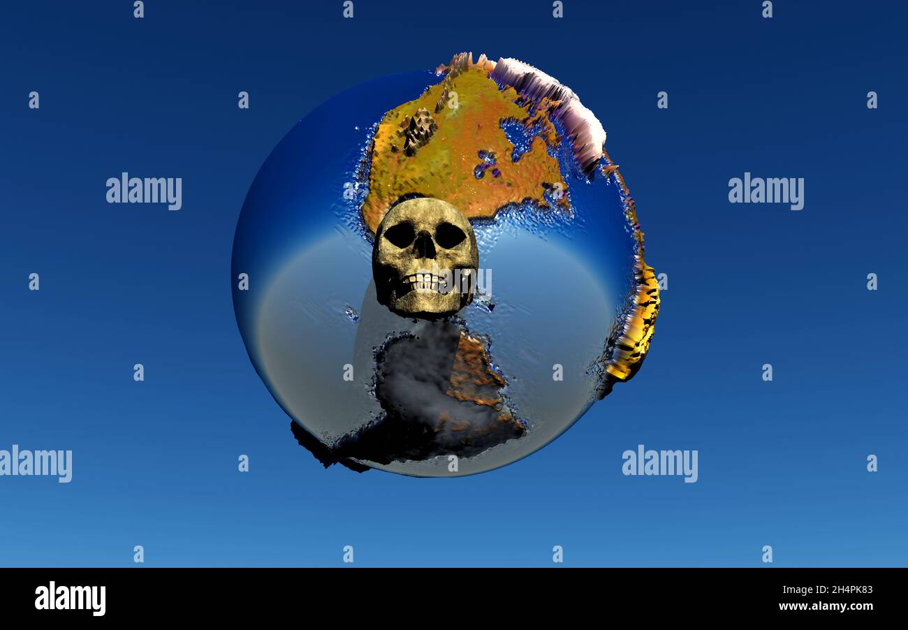 Dying Planet Stock Photo