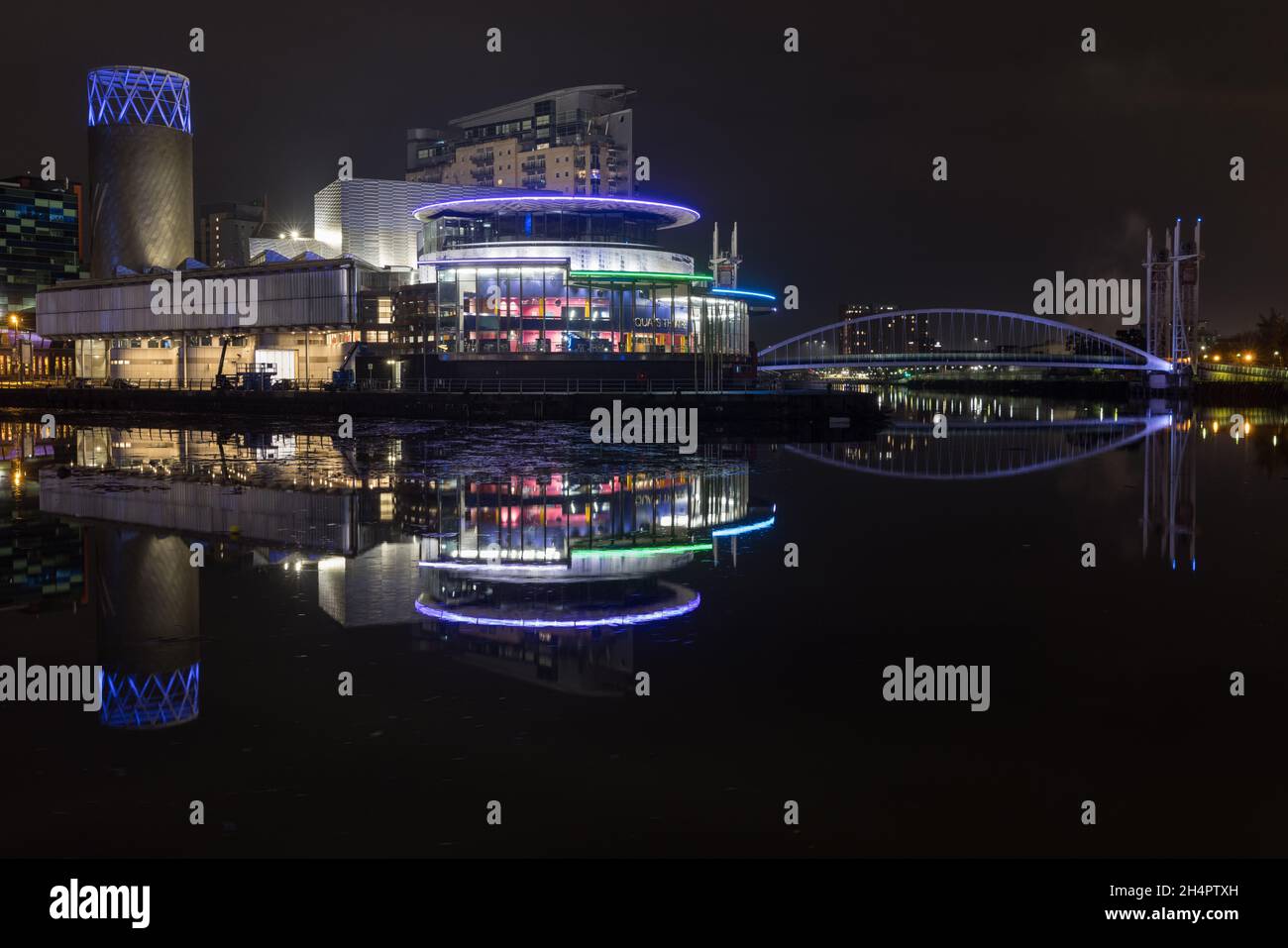 The Lowry theatre, Salford Quays, Greater Manchester Stock Photo