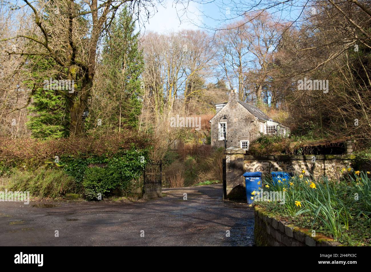 Old Mill House, Lochwinnoch, Refrewshire, Scotland, UK Stock Photo Alamy