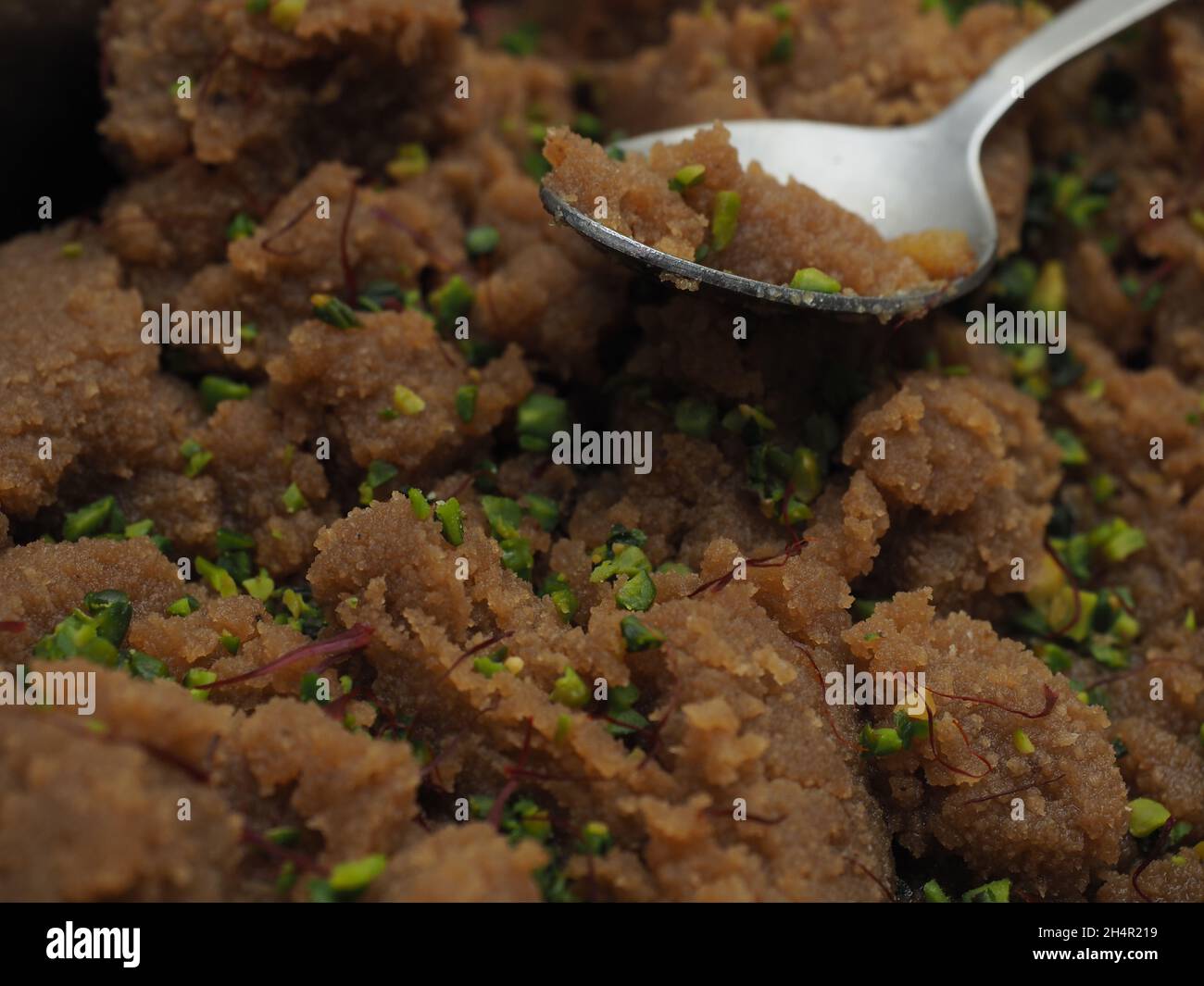 KOLKATA, INDIA Sep 18, 2021 Kada Prasad is a Wheat or atta halwa. It'sa North Indian flour