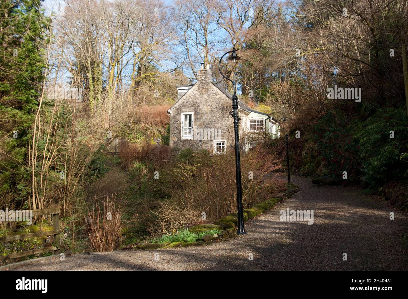 Old Mill House, Lochwinnoch, Refrewshire, Scotland, UK Stock Photo Alamy