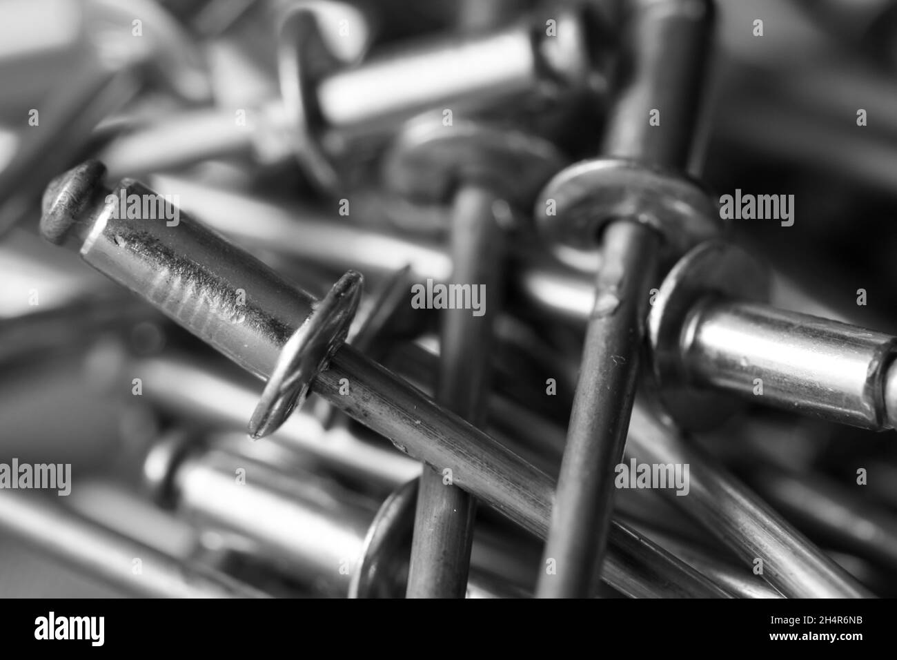 Aluminium rivets Black and White Stock Photos & Images Alamy