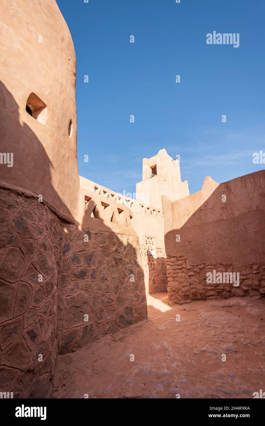 View of the Islamic castle in the old city of Taghit Stock Photo