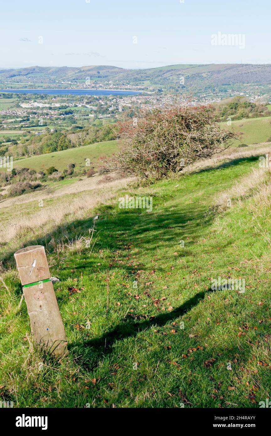 Autumn landscape, Draycott Sleights, Near Cheddar, Somerset, England