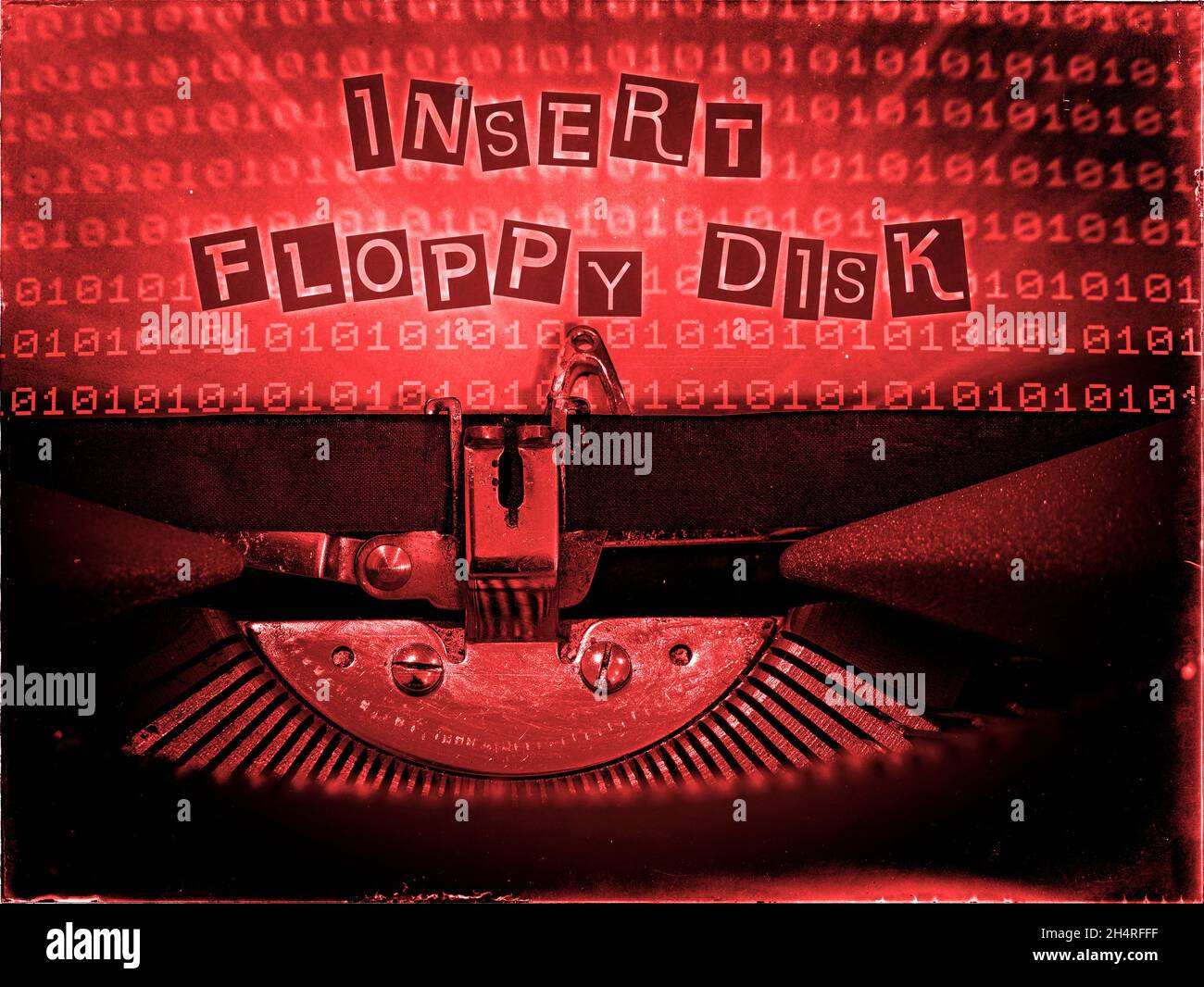 Insert floppy disk Stock Photo Alamy