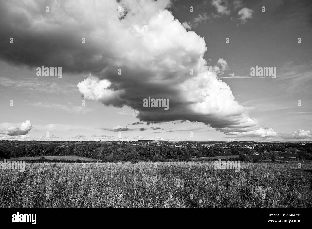 Highdown Hill on South Downs National Park Worthing West Sussex Stock Photo