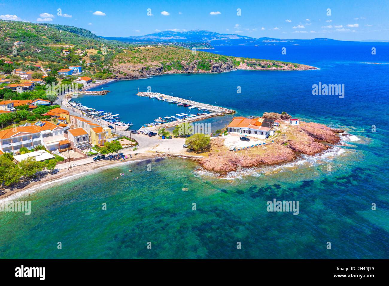 Moni Limonos at the island of Lesvos, Greece. Stock Photo
