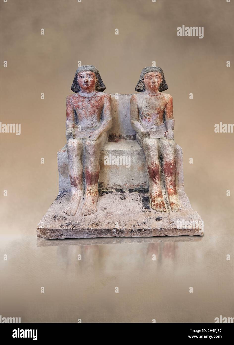 Egyptian statue sculpture of couple, 2350-2200 BC, 6th dynasty ...