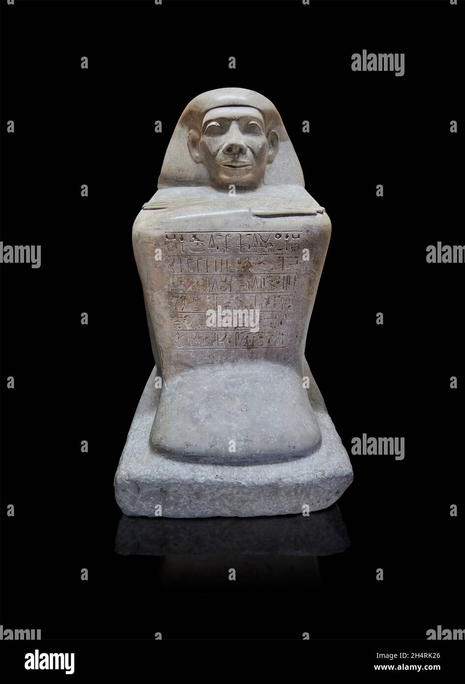 Ancient Egyptian cube statue sculpture of cupbearer Ser, 1786 1650 BC