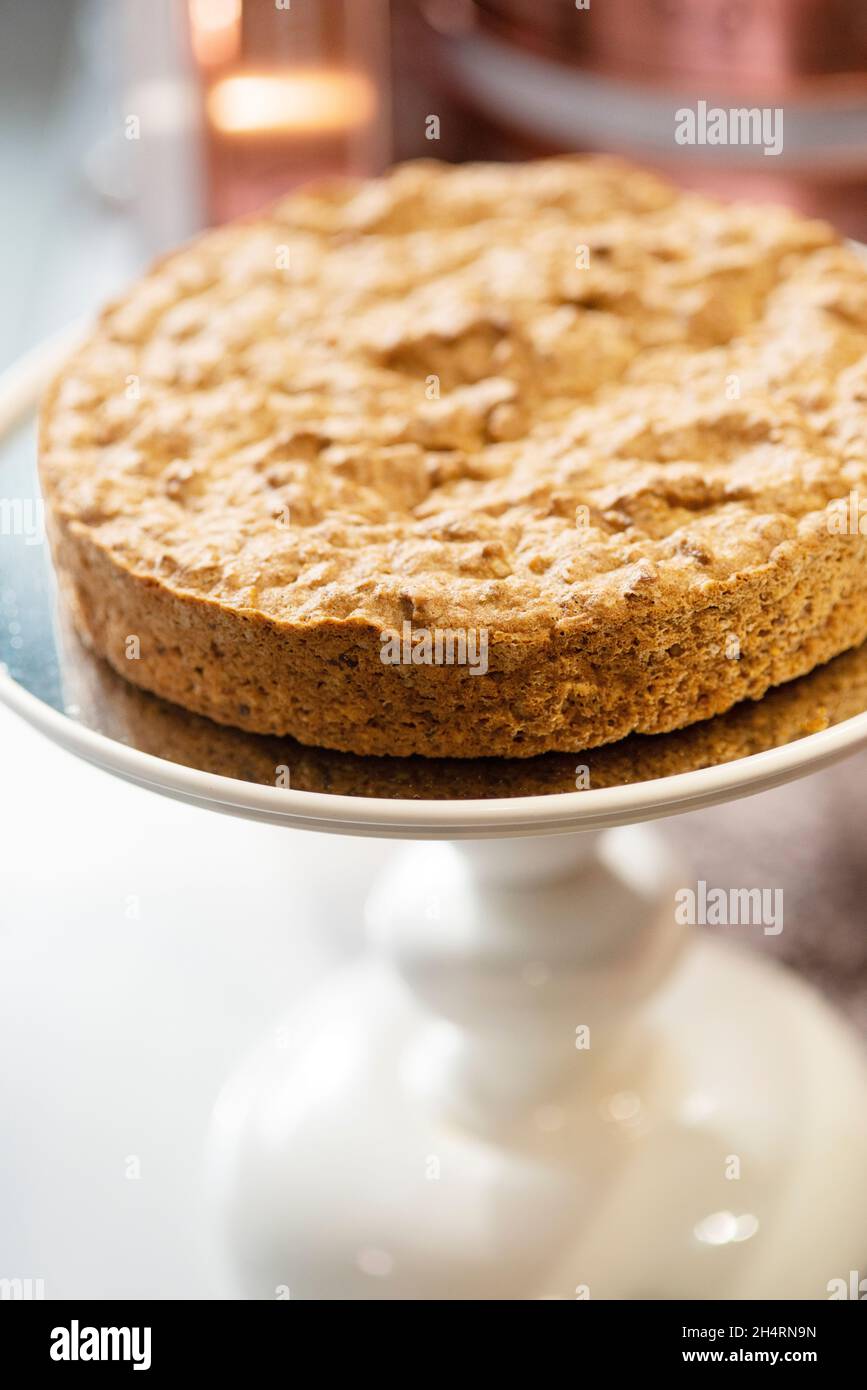 Italy, Piedmont, Traditional Hazelnut Cake Made With Nocciola Piemonte ...