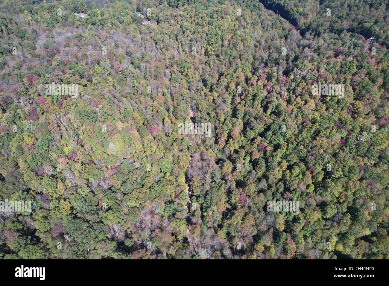 Aerial Appalachian mountain peak in West Virginia Stock Photo Alamy