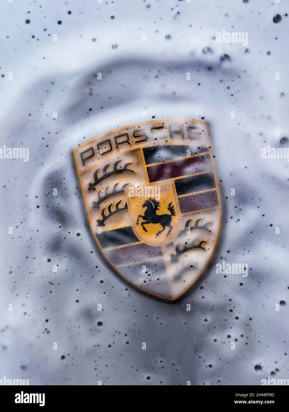 Porsche Emblem Stock Photo