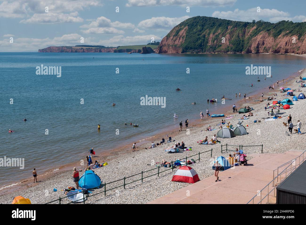 Sidmouth beach, Devon, UK Stock Photo