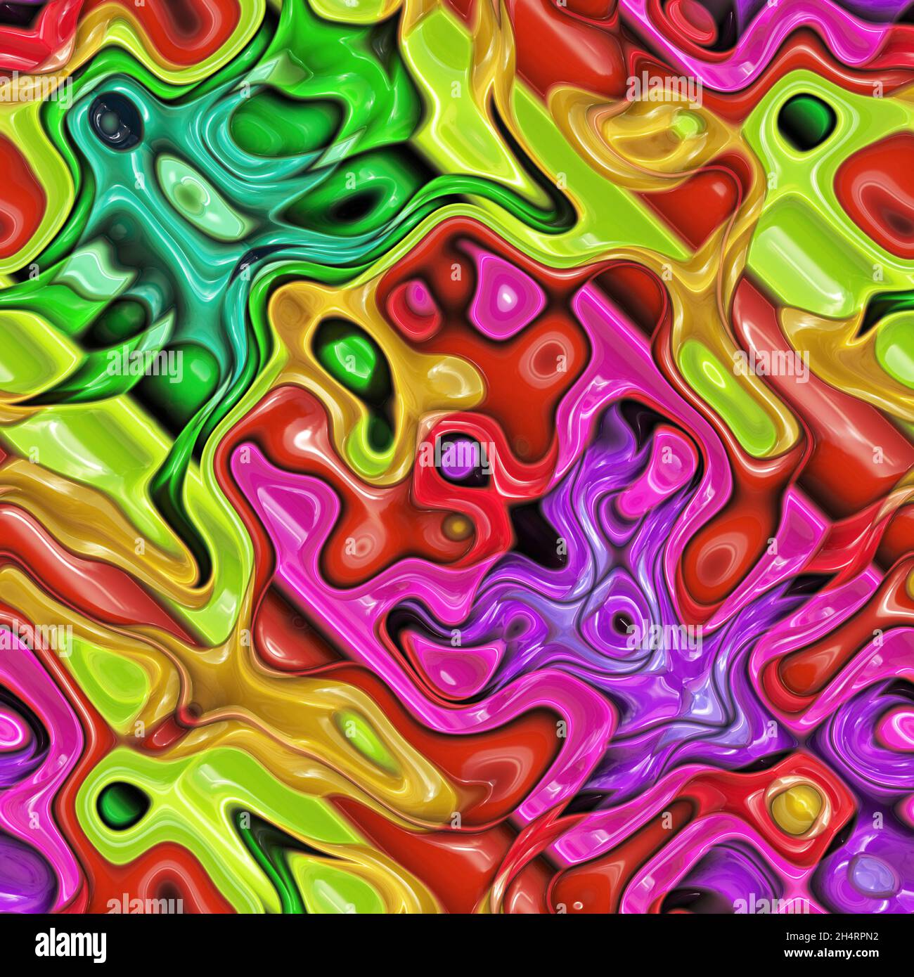 Abstract illustration of wavy rainbow colors background design Stock ...