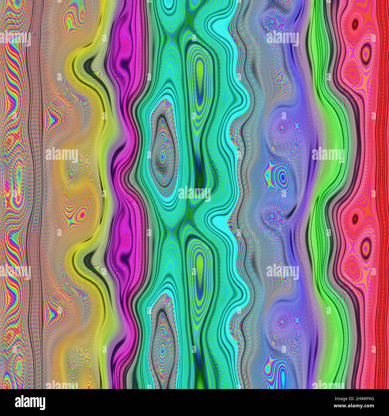 Abstract illustration of wavy rainbow colors background design Stock ...