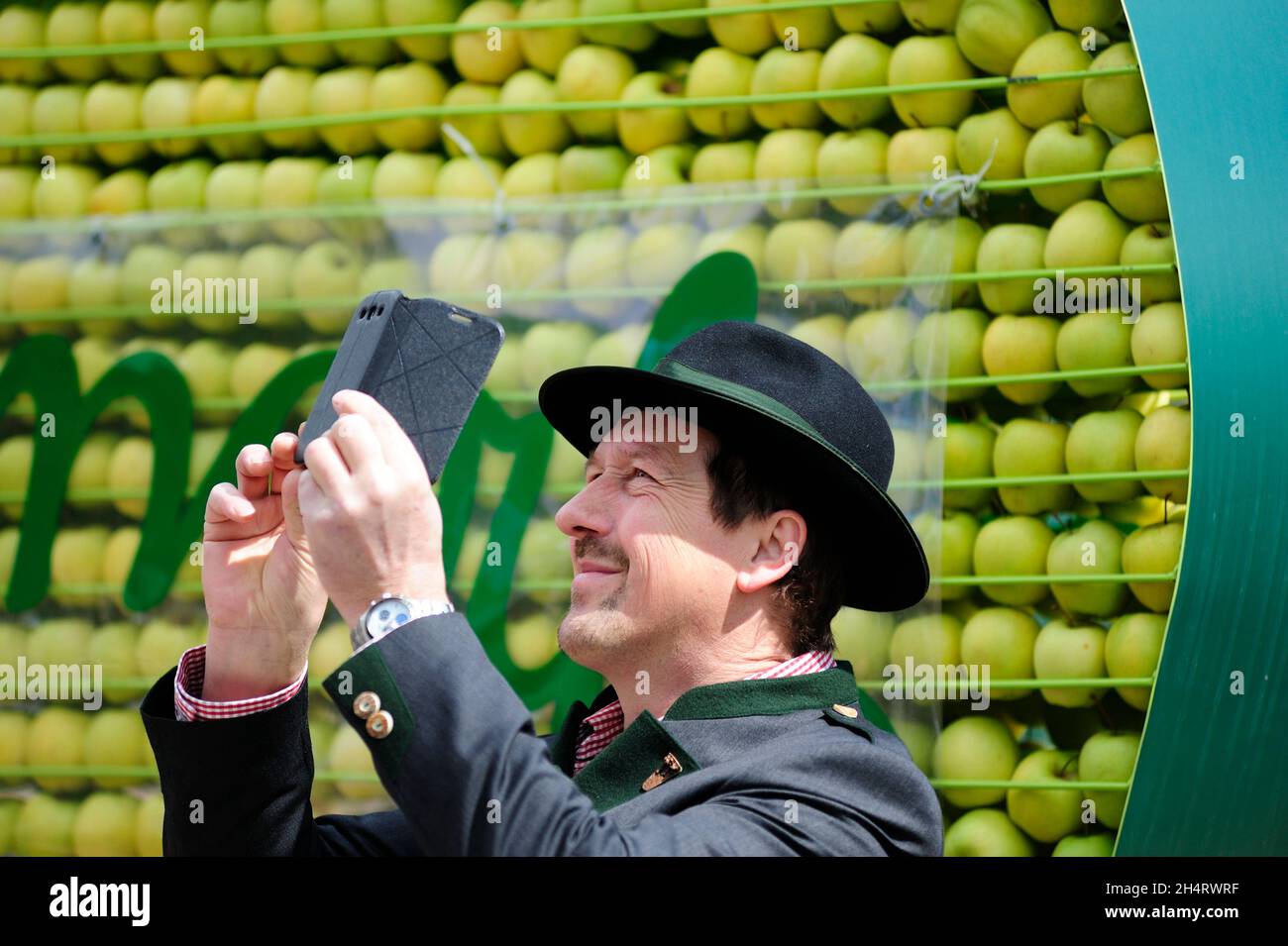 Vienna, Austria. April 18 and 19, 2015.  Styria village on Vienna City Hall Square Stock Photo