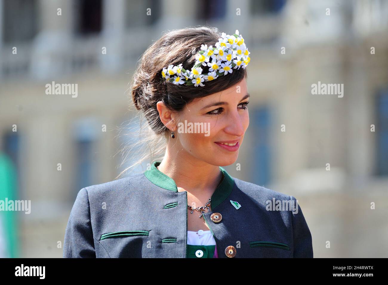 Vienna, Austria. April 18 and 19, 2015.  Styria village on Vienna City Hall Square Stock Photo