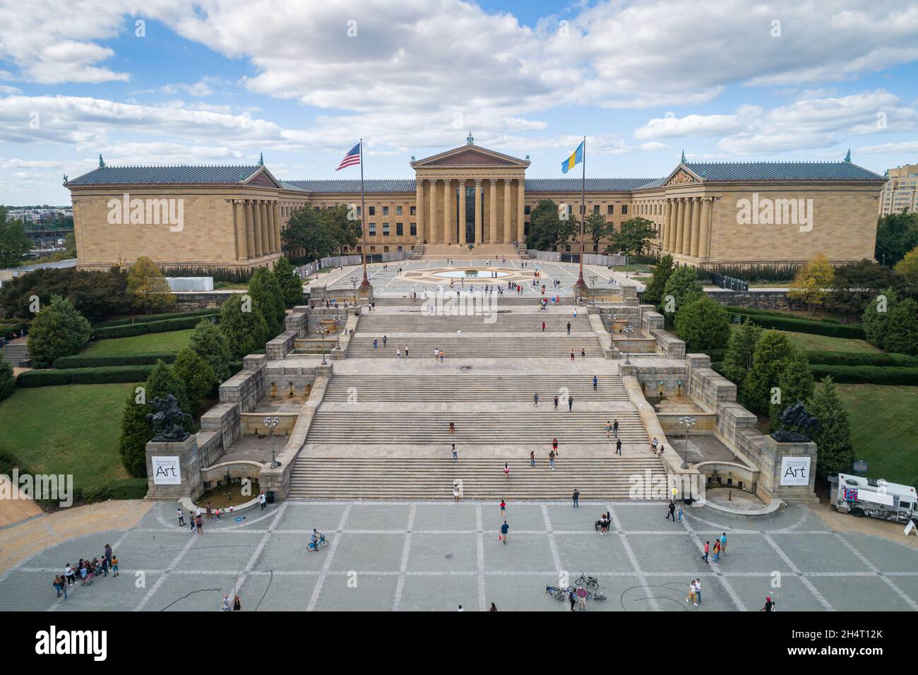 The Philadelphia Pennsylvania Museum of Art. 72 stone steps before