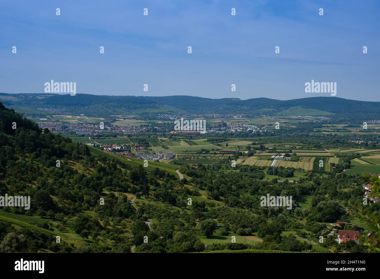 Landscape of Village Weinstadt Endersbach in Remstal, Germany Stock Photo