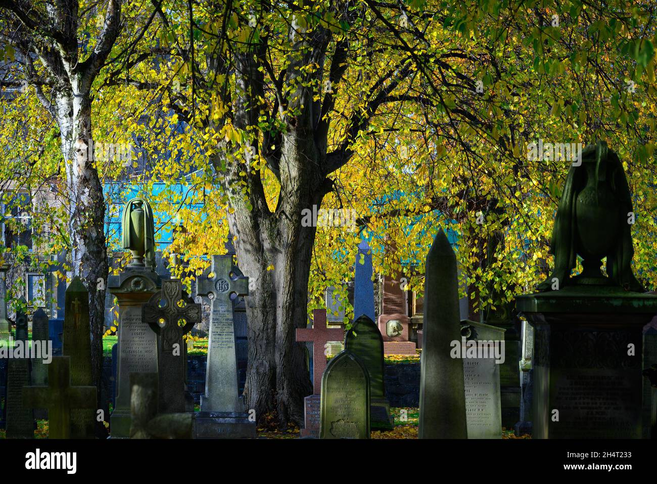 Edinburgh, Scotland, UK - Marchmont St Giles church halls by LDN Architects in autumn Stock Photo