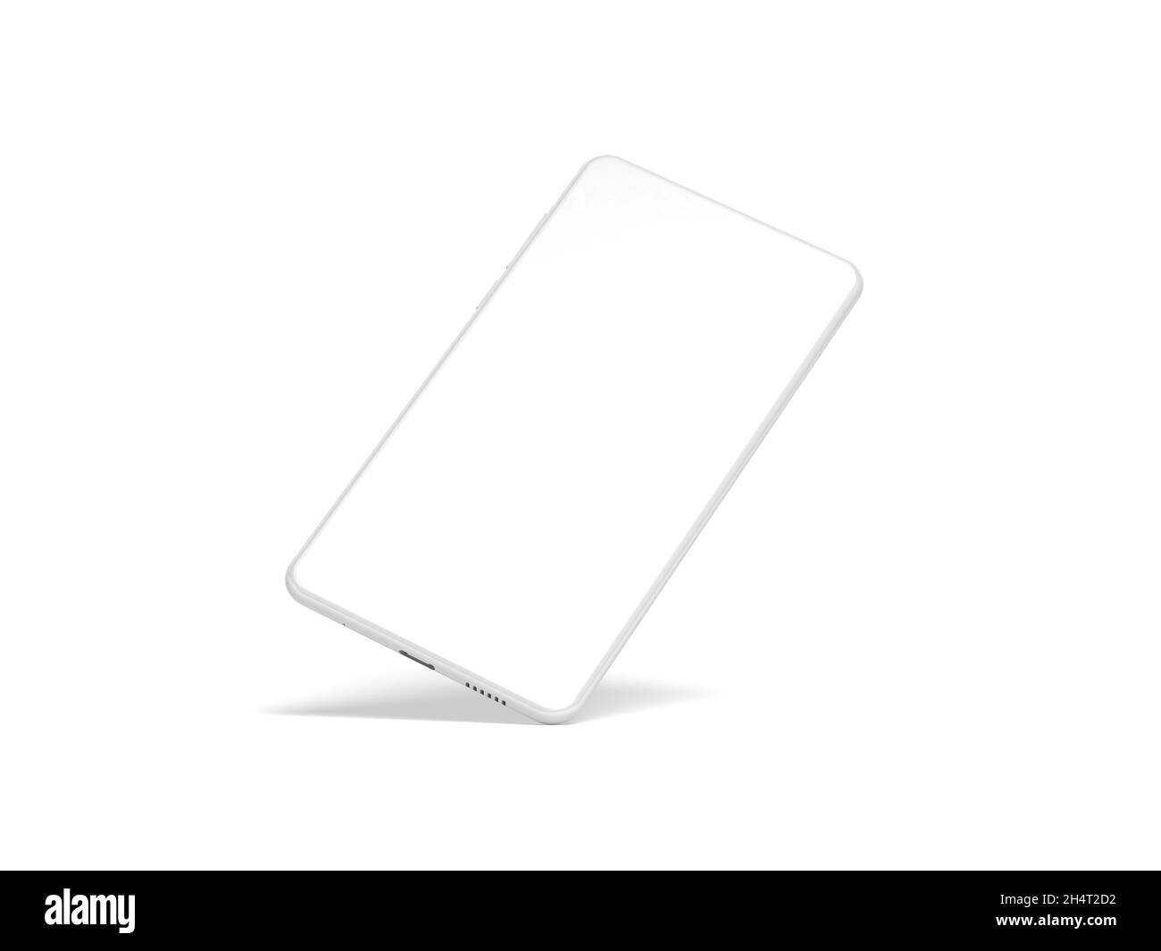 Modern smartphone isolated on white background. Realistic smartphone ...