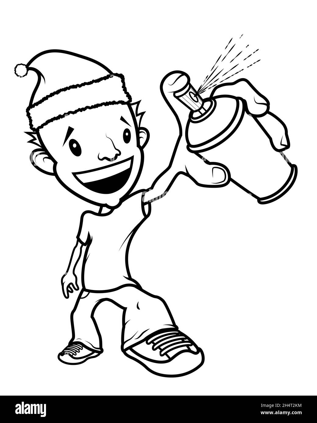 Santa Claus Black And White Stock Photos Images Alamy